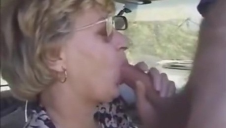 Grandma Fingered Fucked In The Car