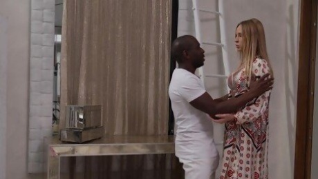 Interracial fucking with anal loving blondie Kaisa Nord who loves riding
