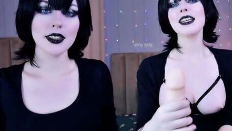 Vampire Mavis Dracula Became Cum Eater After Jerking You off